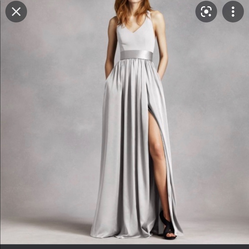 White by Vera Wang v neck color: Sterling